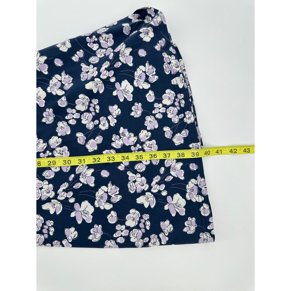 Pact Midi Dress Womens Medium Navy Blue Floral Organic Cotton Pockets Summer - Picture 10 of 10